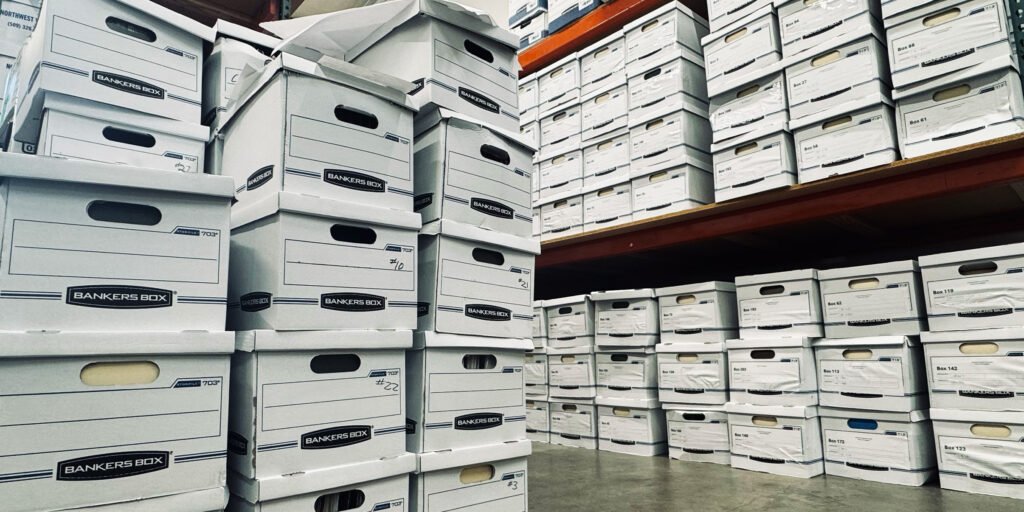 bankers boxes