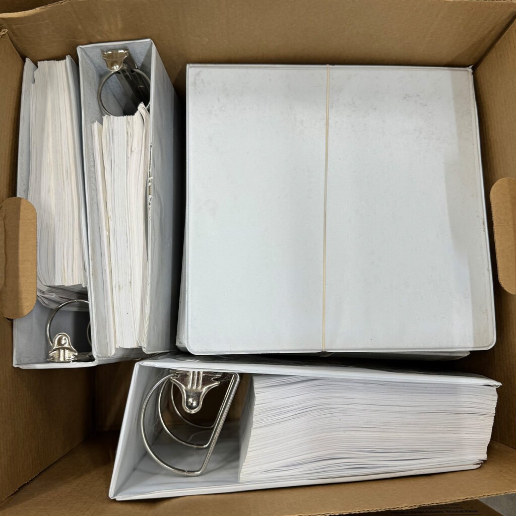 archiving binders